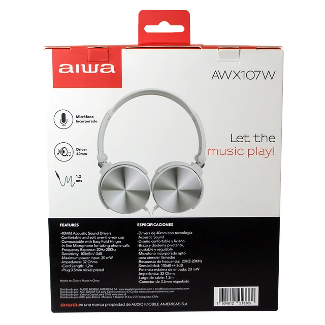 AUDIFONOS AIWA AW-X107W