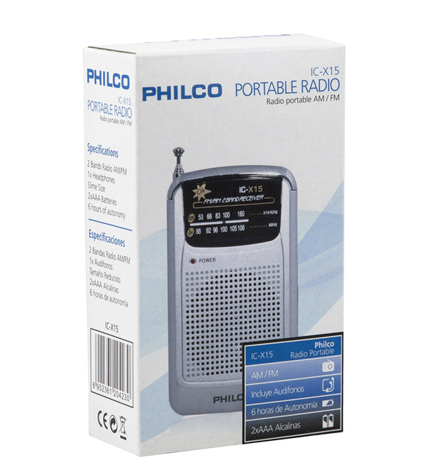 RADIO PORTATIL PHILCO PRRICX15