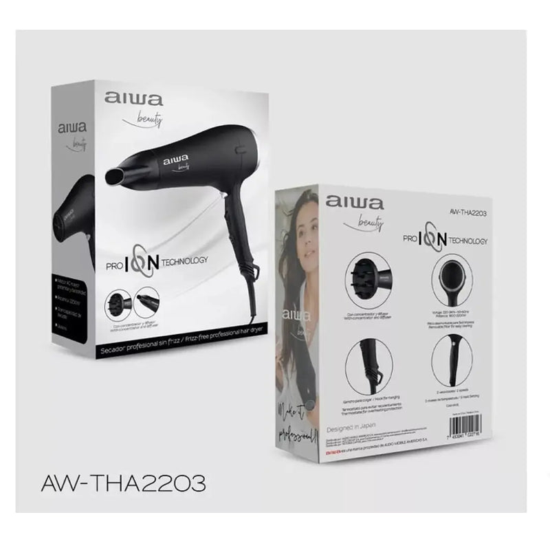 SECADOR DE PELO AW-THA2203 HOGAR AIWA